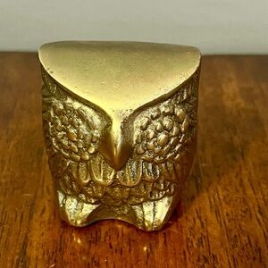 Vintage Mid Century Modern Brass Owl
Figurine.